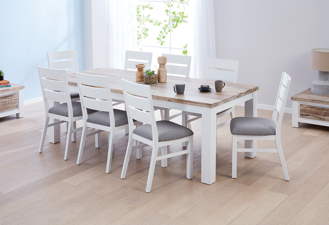 Homestead White & Multi-Coloured Acacia Timber Collection