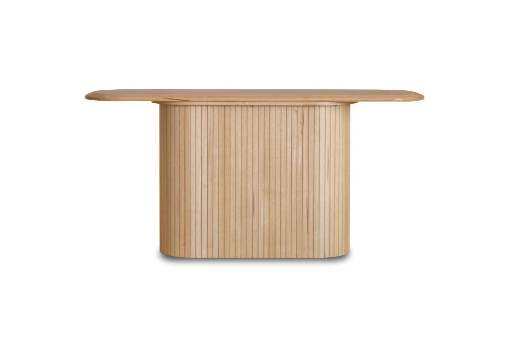Adsila Collection — Natural Elegance Craftsmanship Console Table -Natural Ash