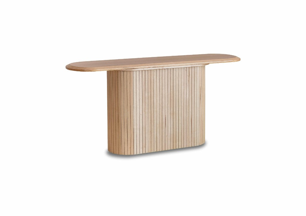 Adsila Collection — Natural Elegance Craftsmanship Console Table -Natural Ash
