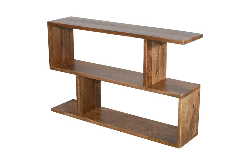 Modern Minimalist Low Book Shelf W120 x D28 x H75.5 CM -Royal Oak