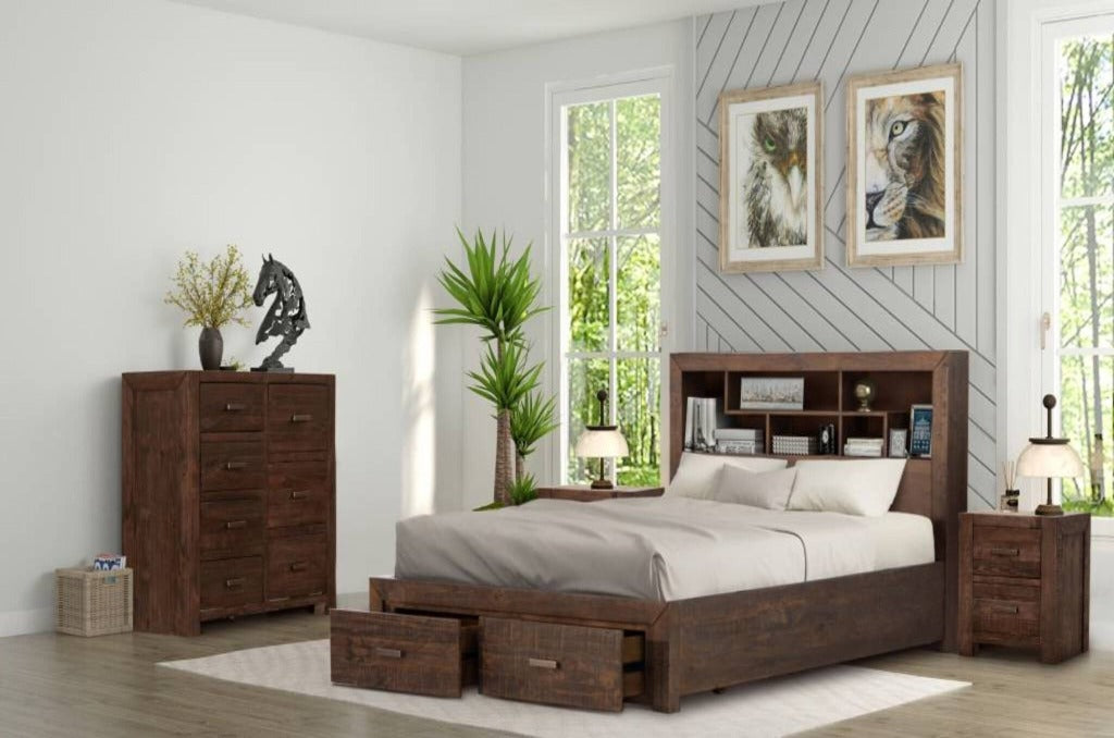 Sedona King Bed Grey Stone