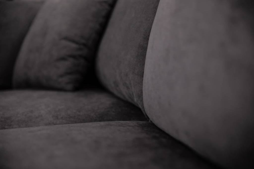 Manhattan Deep Seat Corner Fabric Lounge - Dark Grey