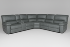 Jersvix Corner Modular W/ BOTH End Recliner Lounge-Jet
