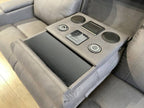 Home Cinema 3 Seater Electric Recliner Rhino Suede Fabric Sofa- Grey
