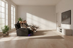 4 seater leather lounge . academy lounge . home cinema lounge. 