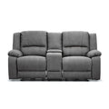 Captvix 2 Seater Rhino Suede Fabric Electric Recliner Lounge Latte
