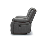 Captvix 2 Seater Rhino Suede Fabric Electric Recliner Lounge Latte