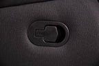 Captvix 3 Seater Lounge with 2 Single Recliner Rhino Fabric Set -Black Onyx