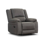 Captvix Single Electric Recliner Lounge Rhino Suede Fabric - Latte