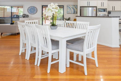 Coastal Beach 180CM Dining Table Only- Vivid White