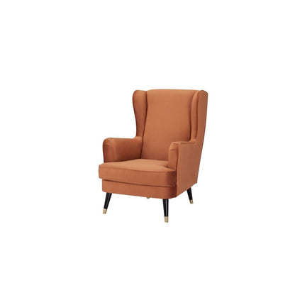 Cooper Wing Arm Chair Luxury Velvet - Blush