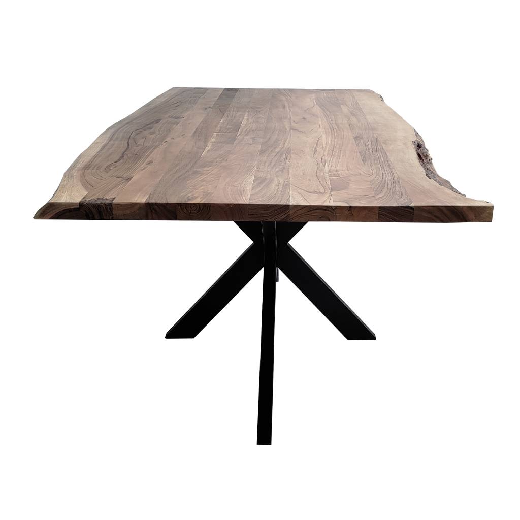 Elba Live Edge 240CM Dining Table-Natural