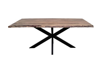 Elba Live Edge 210CM Dining Table Only -Natural