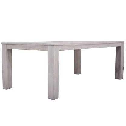 Flora White Brushed Timber 190cm Dining Table