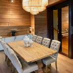 Utavix 230cm Dining Table Only- Honey Wash