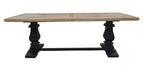 Velivix Parquetry 230cm Dining Table - Oak Black