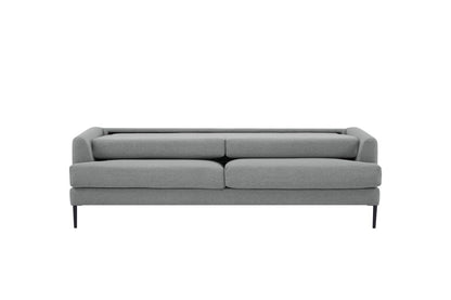 Riz Fabric 3 Seater Love Seat Sofa - Light Grey CLEARANCE