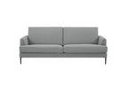 Riz Fabric 3 Seater Love Seat Sofa - Light Grey CLEARANCE