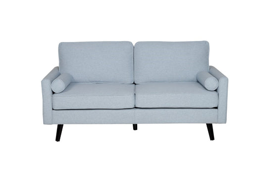 Cinta 3 Seater Love Seat Fabric Sofa - Light Blue CLEARANCE