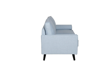 Cinta 3 Seater Love Seat Fabric Sofa - Light Blue CLEARANCE