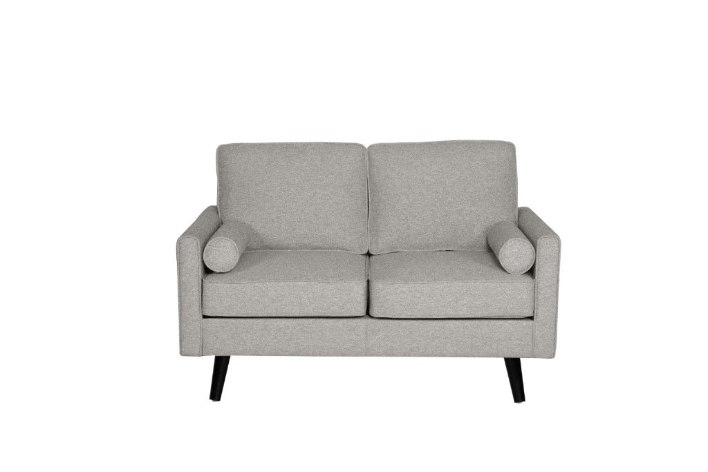 Cinta 3 Seater Love Seat Fabric Sofa - Light Grey CLEARANCE