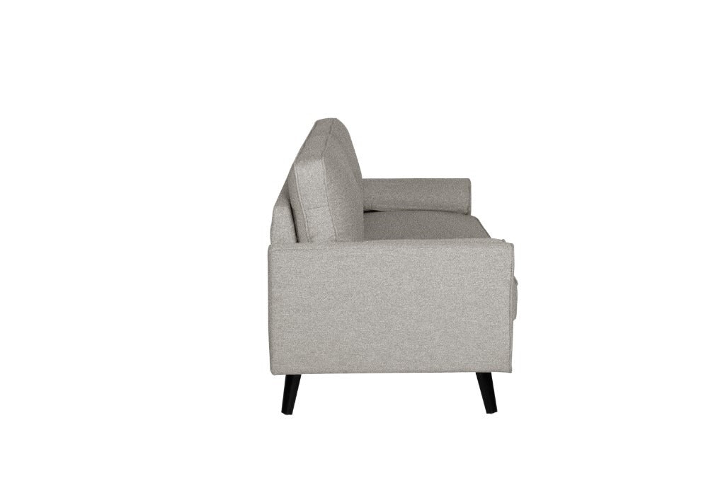 Cinta 2 Seater Love Seat Fabric Sofa - Light Grey CLEARANCE