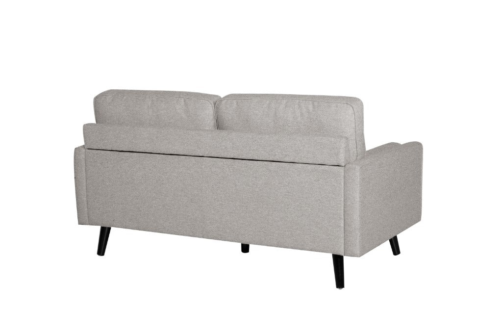 Cinta 3 Seater Love Seat Fabric Sofa - Light Grey CLEARANCE