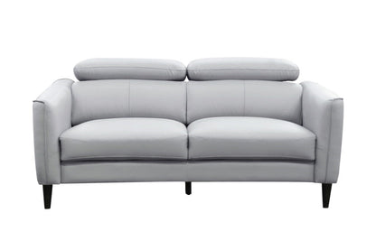 Adison 2 Seater Leather Sofa - White