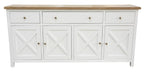Shellbix 180cm Buffet Side Board Light Oak Top