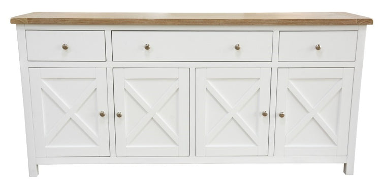 Shellbix 180cm Buffet Side Board Light Oak Top