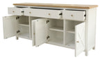Shellbix 180cm Buffet Side Board Light Oak Top