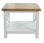 Shellwood Lamp /Side Table Light Oak Top