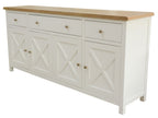 Shellbix 180cm Buffet Side Board Light Oak Top