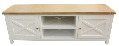 Hampton 170cm TV Unit Light Oak Top