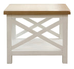 Shellwood Lamp /Side Table Light Oak Top