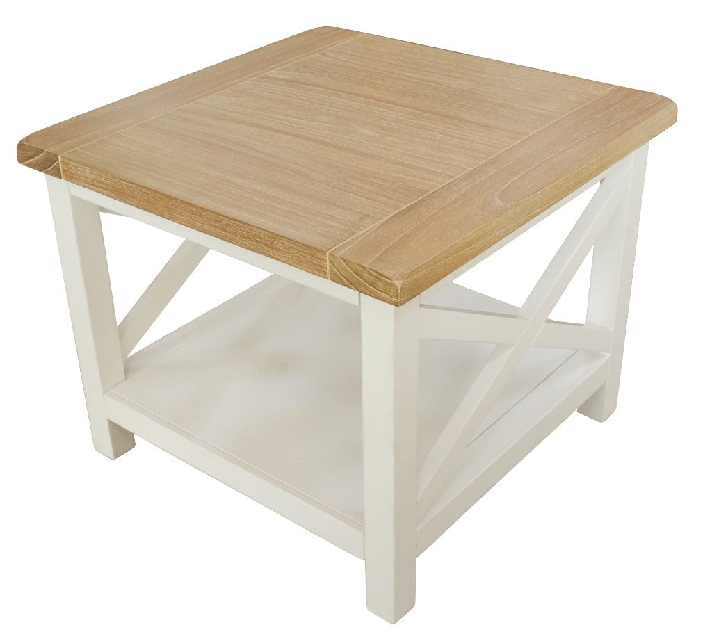 Shellwood Lamp /Side Table Light Oak Top