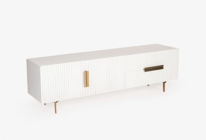 White 180cm ETU Media Unit -CLEARANCE