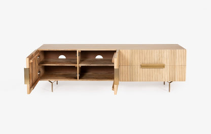 Natural 180cm ETU Media Unit -CLEARANCE