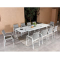 Marvix 11PC Outdoor Dining Table Set-White