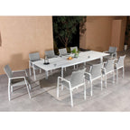 Marvix 11PC Outdoor Dining Table Set-White