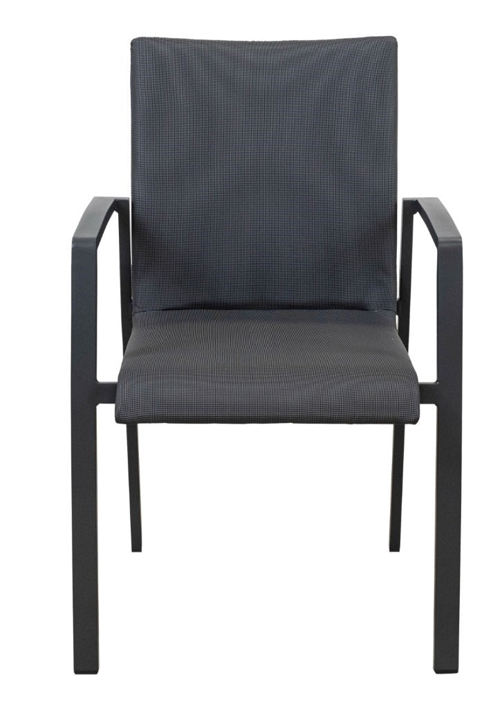 Marquee Rapa Outdoor Dining Chair -White / Charcoal