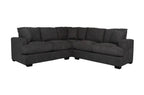 Hastvix 2.5 Seater Corner Modular Fabric Lounge Dark Grey