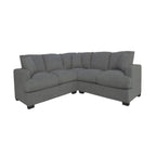 Hastvix 2.5 Seater Corner Modular Fabric Lounge Dark Grey
