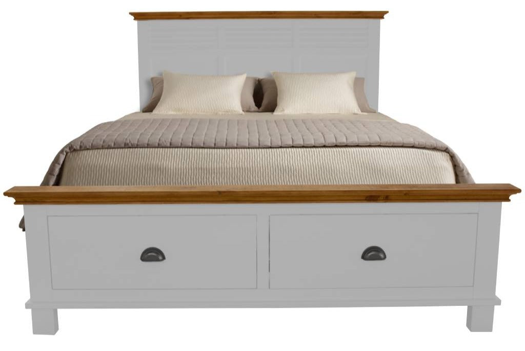 Lynbrook King Bed 2 Bedside Table & Tallboy CLEARANCE