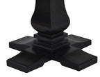 Velivix Parquetry 135 Round Dining Table 4 Chair Set  - Oak Black