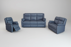 Pinnavix Leather 321 Electric Recliner Kit -Marine Blue