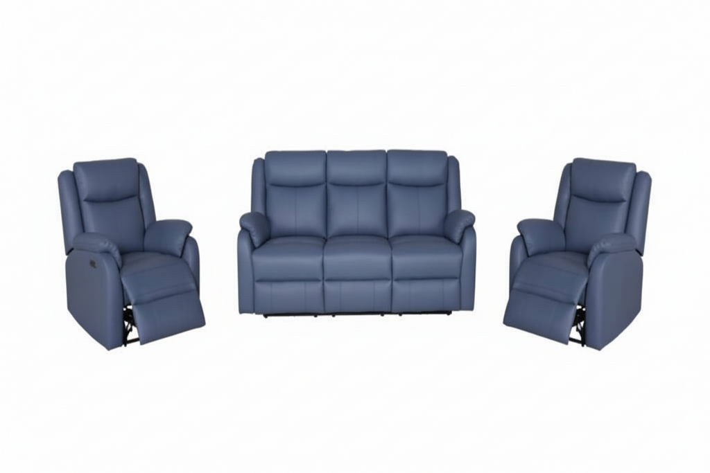 Pinnavix  Leather 311 Electric Recliner Kit -Marine Blue
