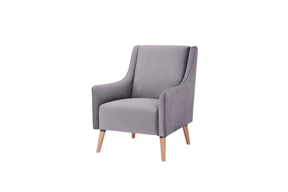 Cooper Wing Arm Chair Luxury Velvet - Navy