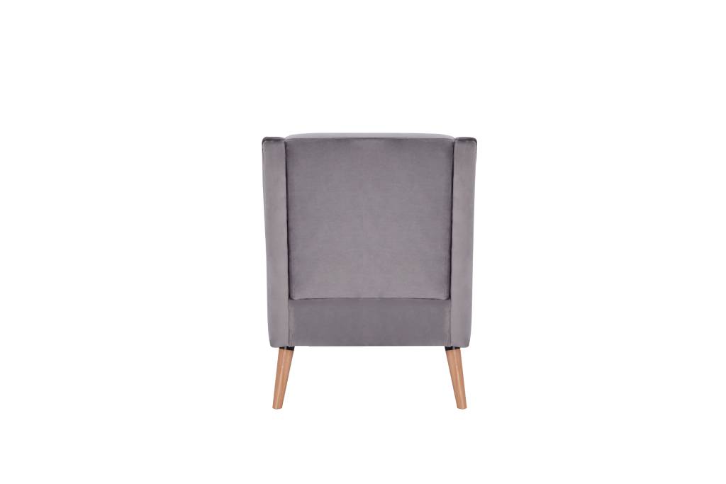 Cooper Wing Arm Chair Luxury Velvet - Navy