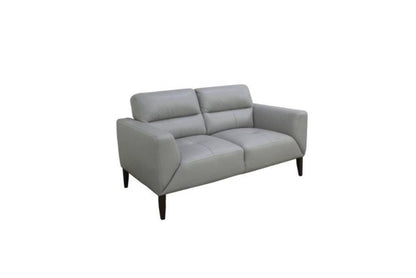 OFFO Sonoma 2 Seater Leather Sofa Silver